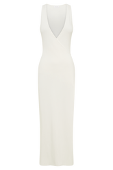 Araminta Knit Maxi Dress - White